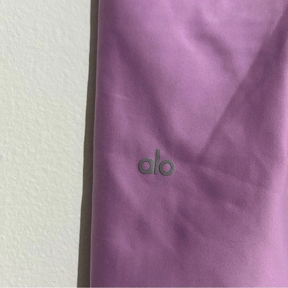 Alo Yoga 7/8 AirLift Compressive Leggings Purple Pink XS Activewear Workout
